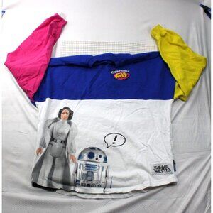 Star Wars Color Block Spirit Jersey Vintage Action Figures Long Sleeve Shirt Cot
